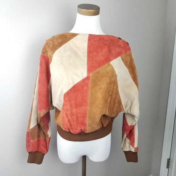 Patchwork Leather Pull-Over - image 1