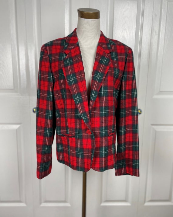 Vintage Scotch Plaid Pendleton Jacket - image 1