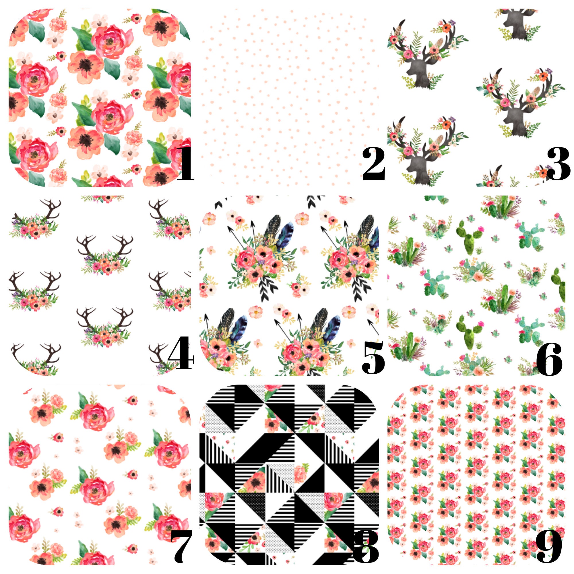 Crib Bedding Spoonflower Stokke 4moms Crib Sheets Boppy Etsy
