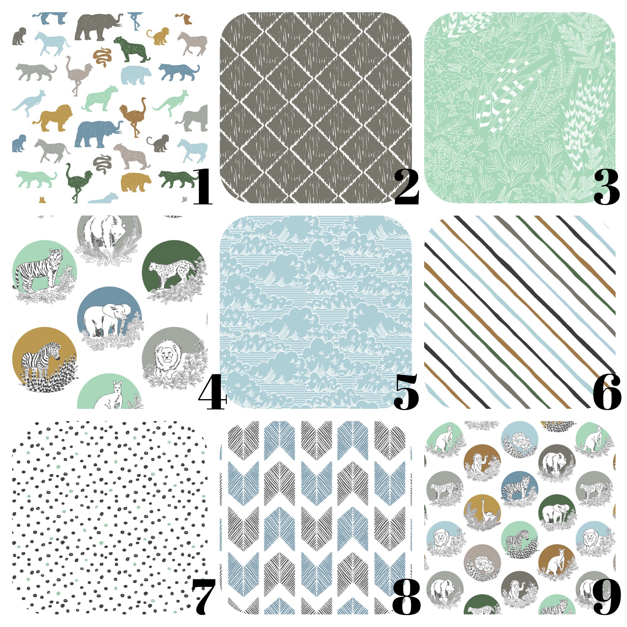 Crib Bedding Zoo Animals Crib Sheets Crib Skirts Etsy
