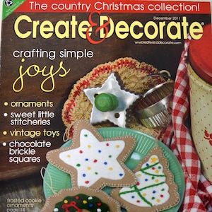 Create & Decorate Magazine Prim Christmas Crafts December 2011