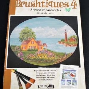Linda Lover Brushtiques 4, A World of Landscapes Decorative Painting Pattern Book