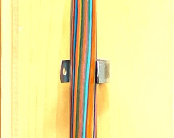 Handmålad poppelstav: 122 cm vandringsstav W-37