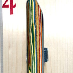 Hand-Painted Poplar Walking Stick: Sand Art Design, 48 inch