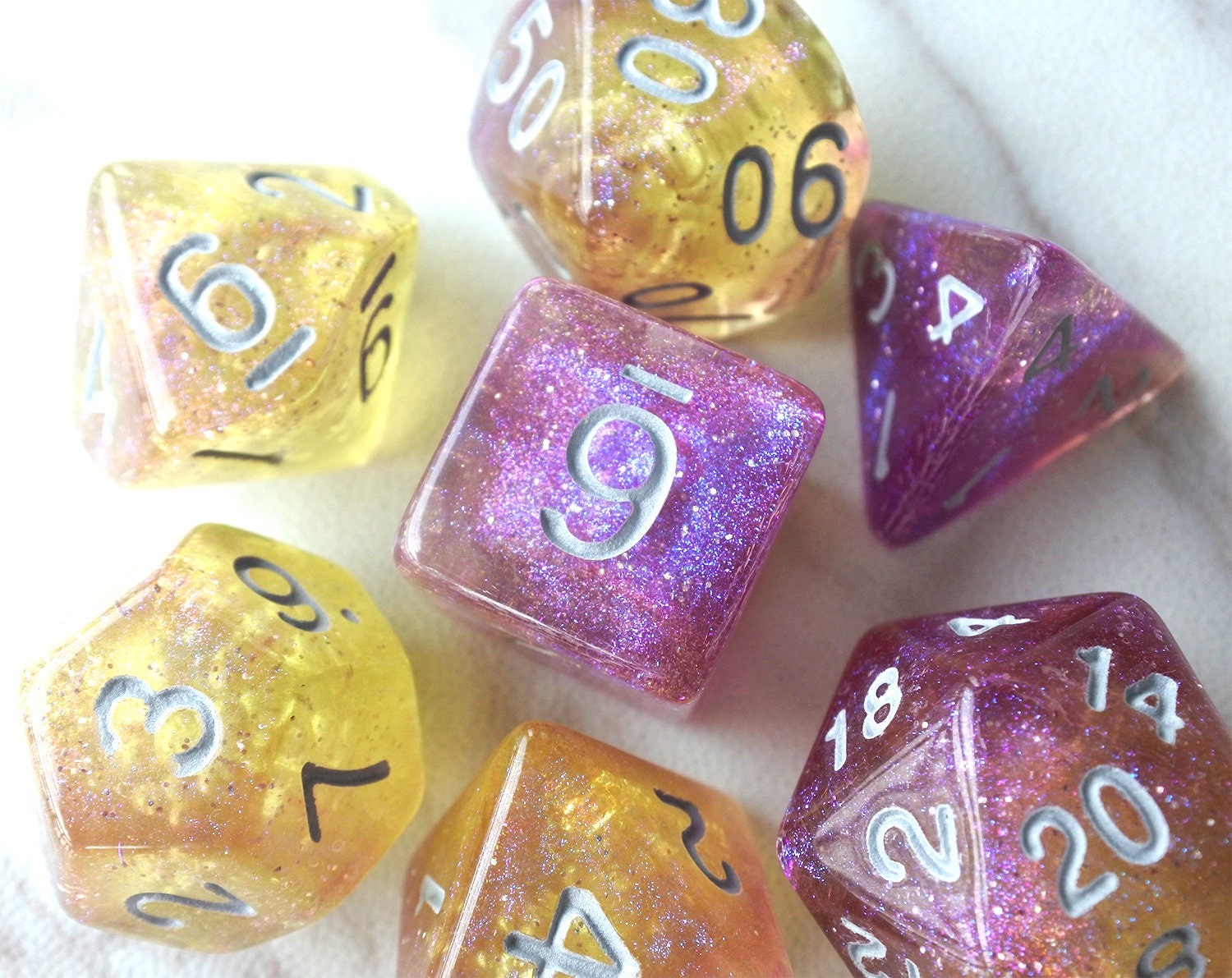 Dnd Dice Set Polyhedral Dice Galaxy D&D Dice Dungeons and Etsy UK