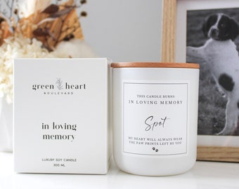 Personalised (Pet) In Loving Memory - Soy Wax Candle