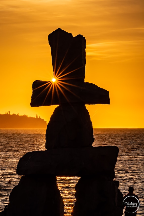English Bay Sea Wall and Inukshuk