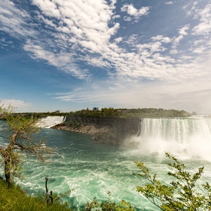 Niagara Falls, photographic print various sizes, edge of the falls, turquoise and blue, Niagara panorama