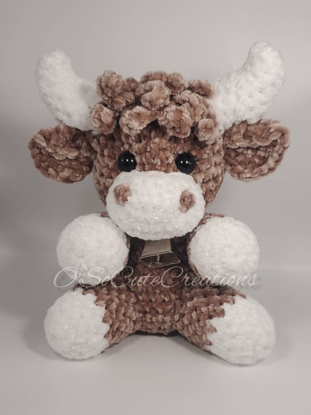 Highland Cow Personalized Crochet Stuffed Animals for Baby Girl Boy Room  Decoration Easter Basket Stuffers Toddler Valentines Day Kids Gift 
