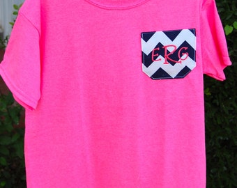 Monogrammed Pocket T-Shirts Custom order for Jordan Dusek