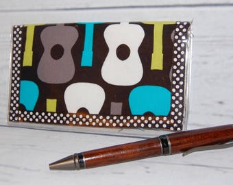 Colorful Fabric and Vinyl Checkbook Covers