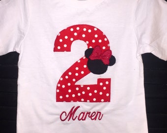 Minnie Mouse Birthday Celebration Shirt