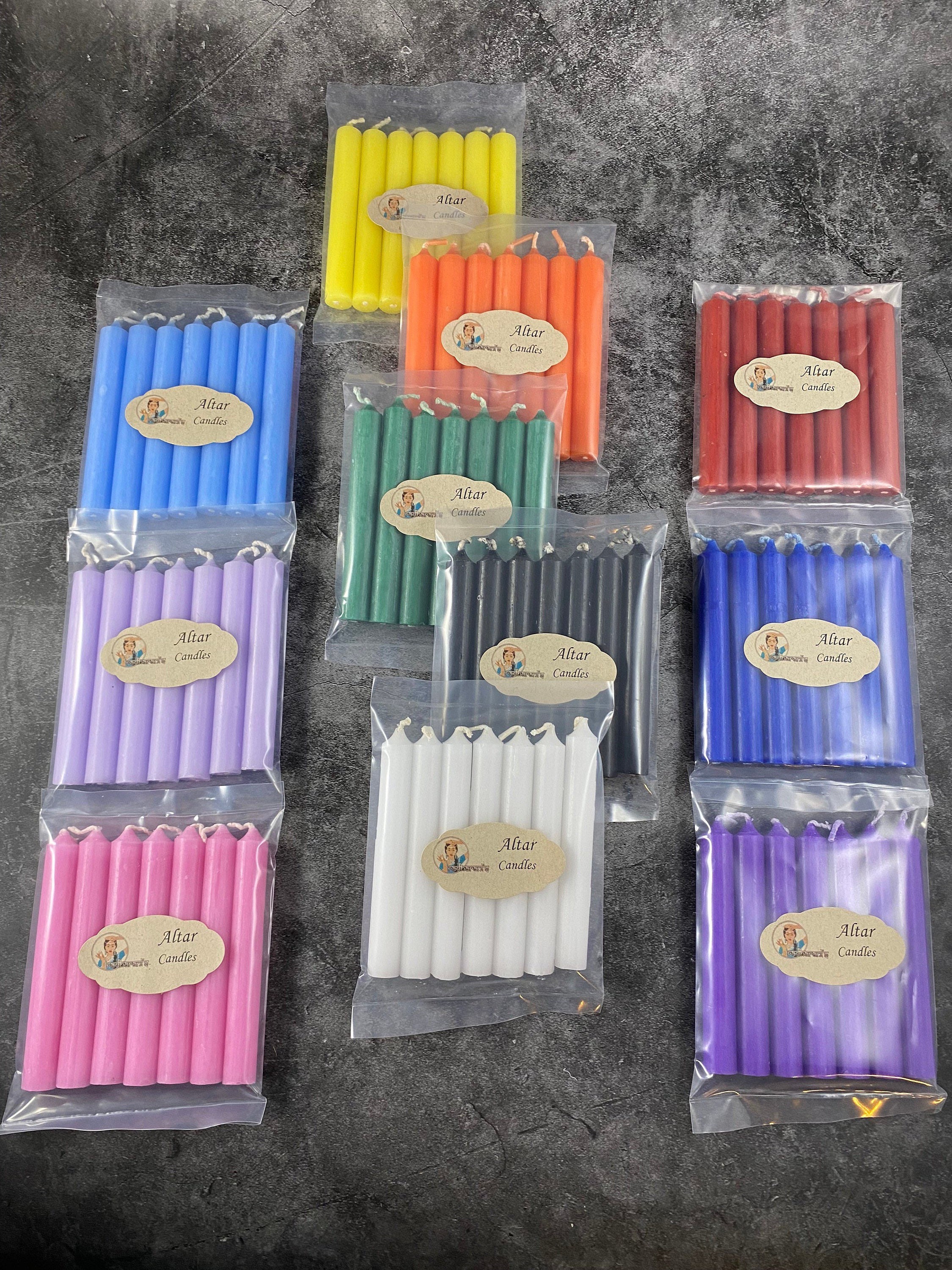 Pack of 7  Altar Candles,  Intention Candle, Spell Candles set