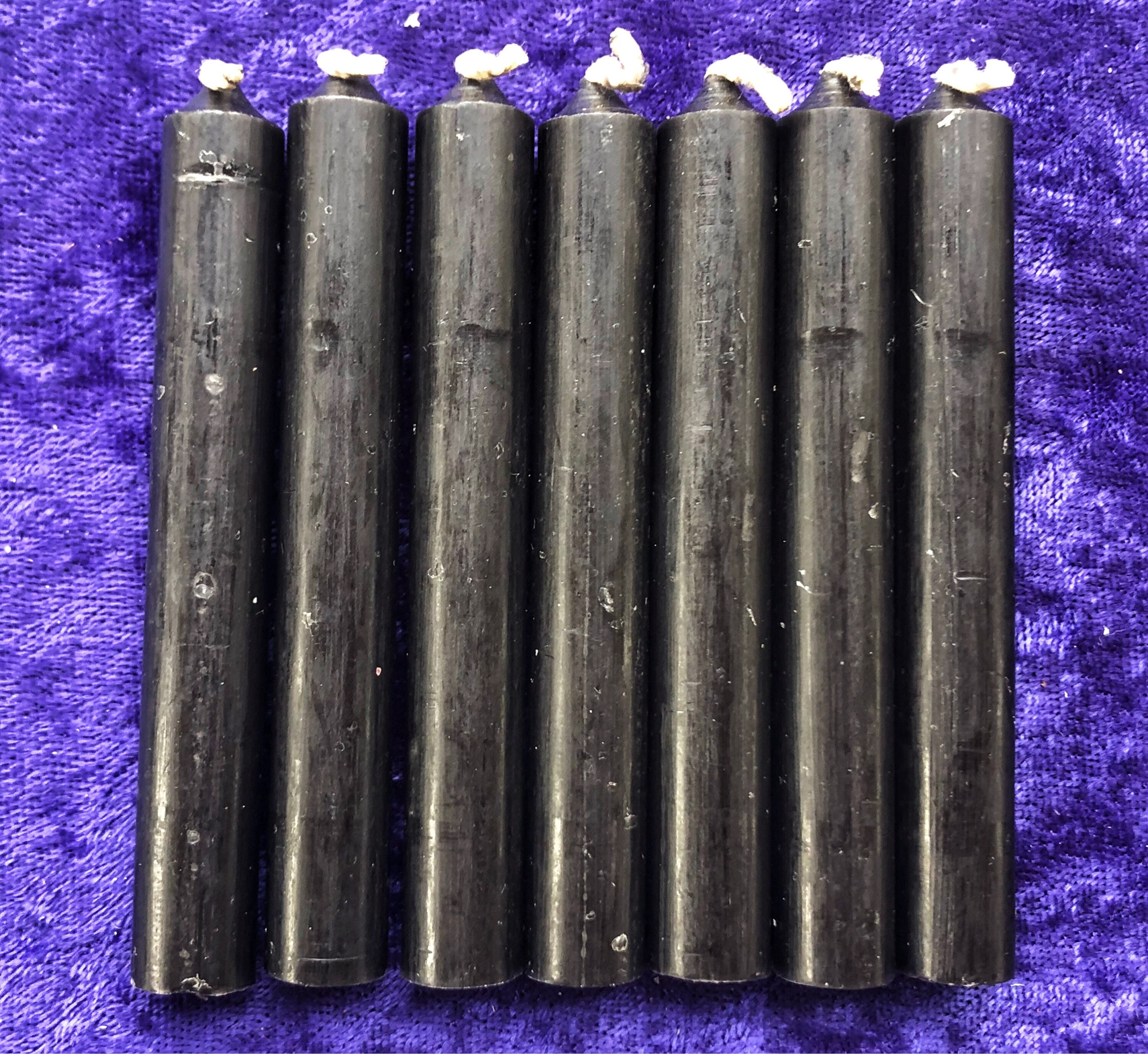 Black spell candles, Protection candles, Black Altar candles, Black C…