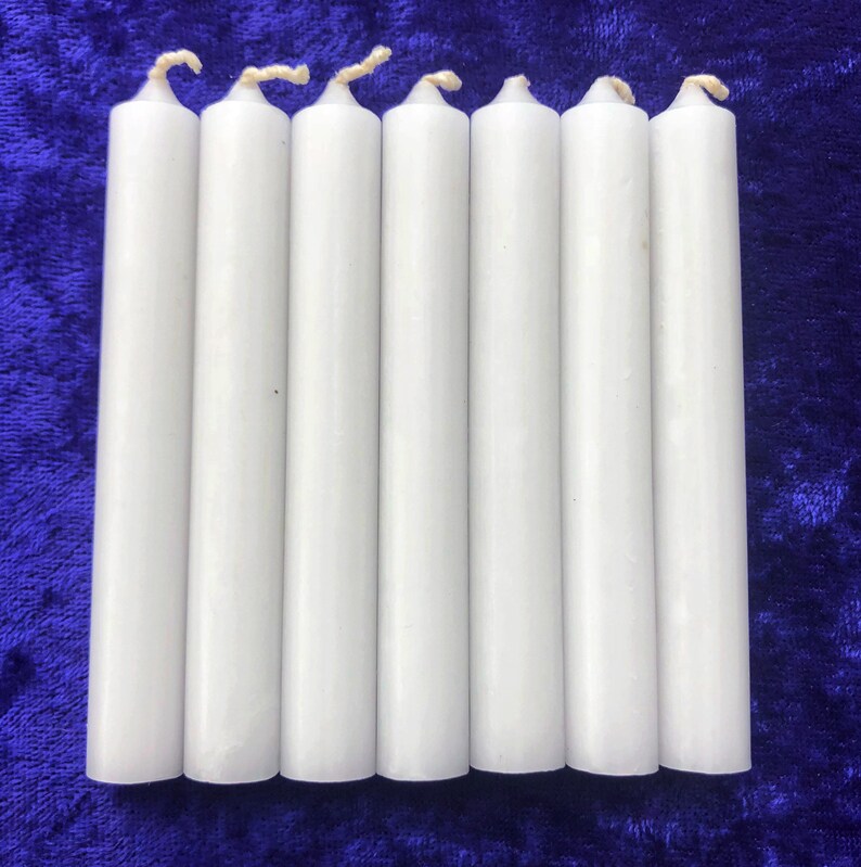 White Chime candles White spell candles White ritual Etsy