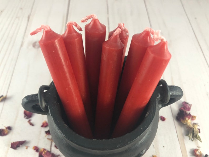Love spell candles Red Chime Candles Candle Magic Red Spell Etsy