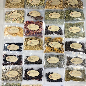 Build Your Own Herb Kit – Choose Your Herbs & Quantity – Organic Dried Herbs for Tea, Spells, Rituals, or Apothecary – Custom Botanical Set