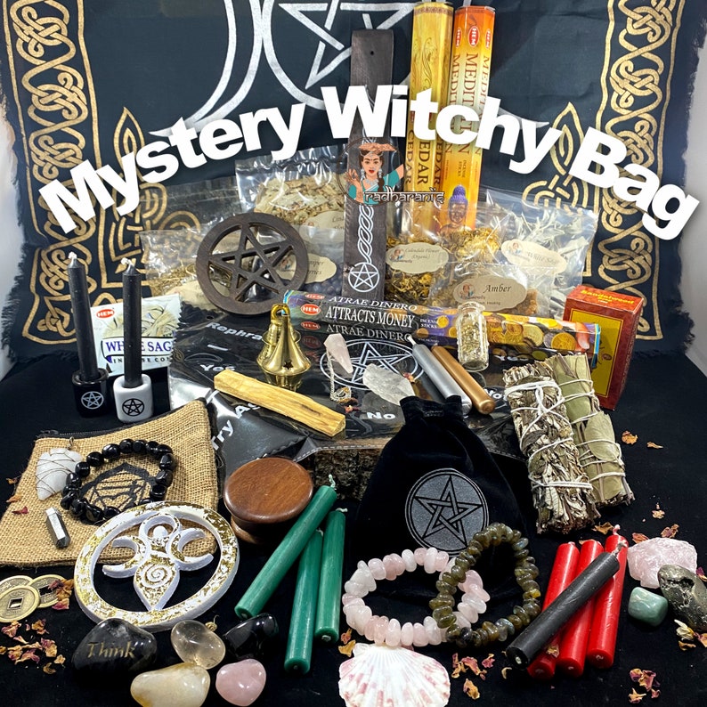 Mystery Witchy Bag/ Choose intention- Love, Money, Protection, Healing, Divination, Crystals 