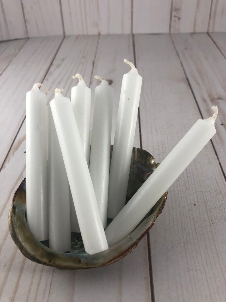 White Chime candles White spell candles White ritual Etsy