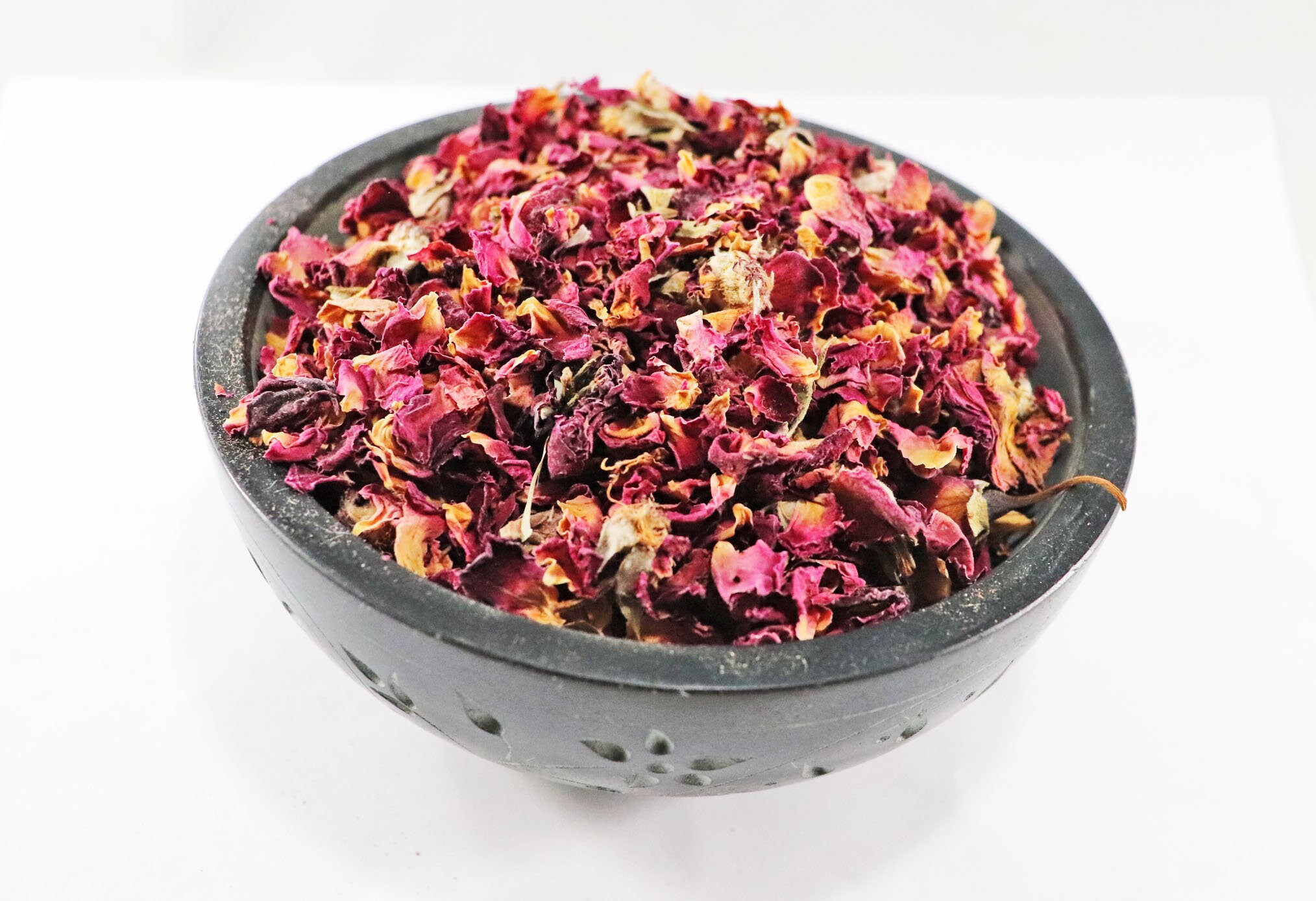 Red Rose Buds and Petals, Rose dried Flowers, Dry Rose petals