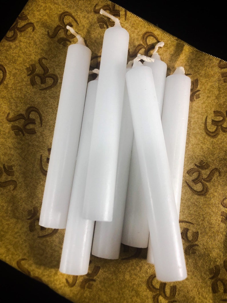 White Chime candles White spell candles White ritual Etsy