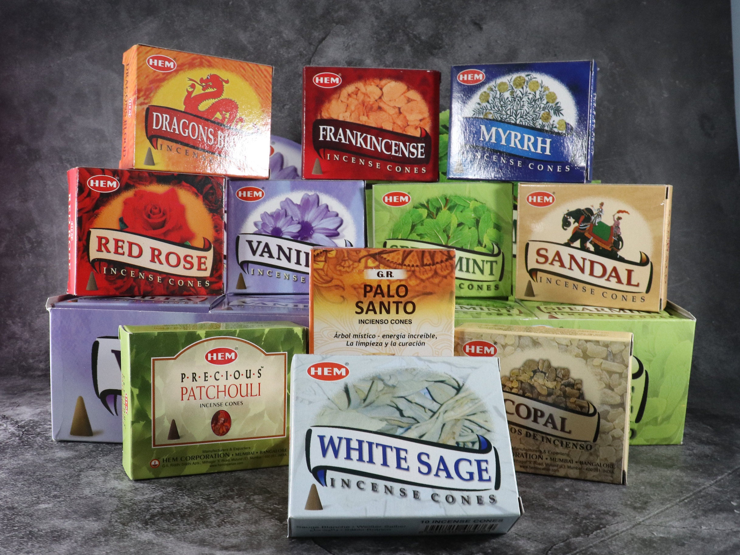 Your choice of 3 Incense Cone packages Natural Incense from Etsy