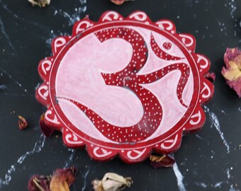 Om Altar Tile Incense Holder- 4&quot;D