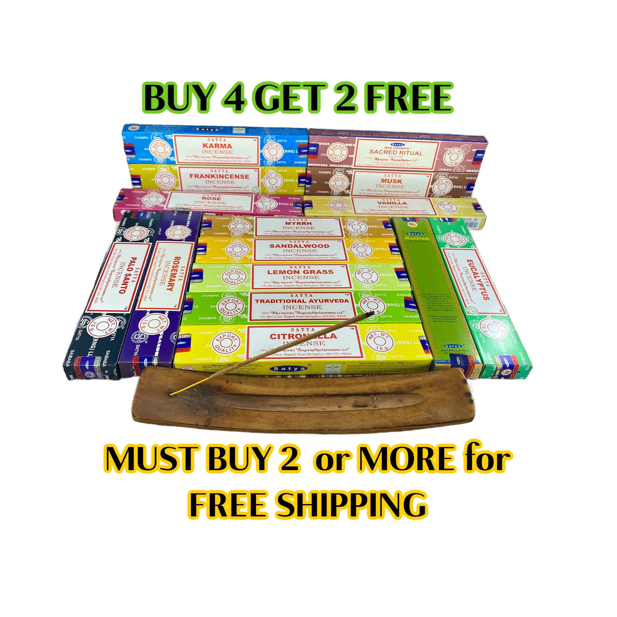 Satya Natural Incense ***Buy 4 or more and get 2 Free***