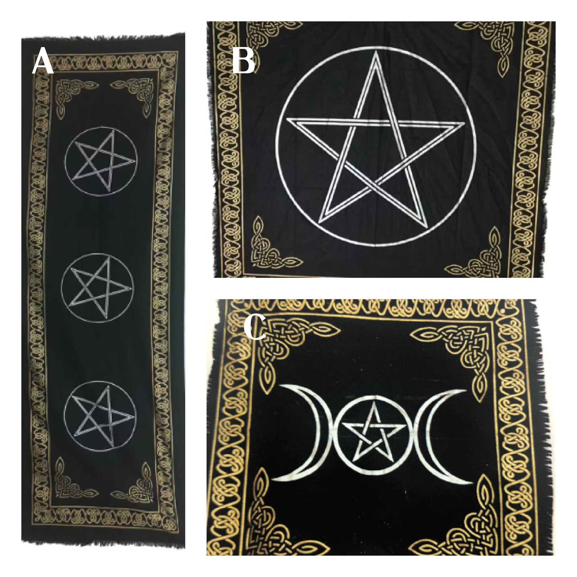 Wiccan Altar Cloth, Tarot Reading Cloth, Altar Tapestry