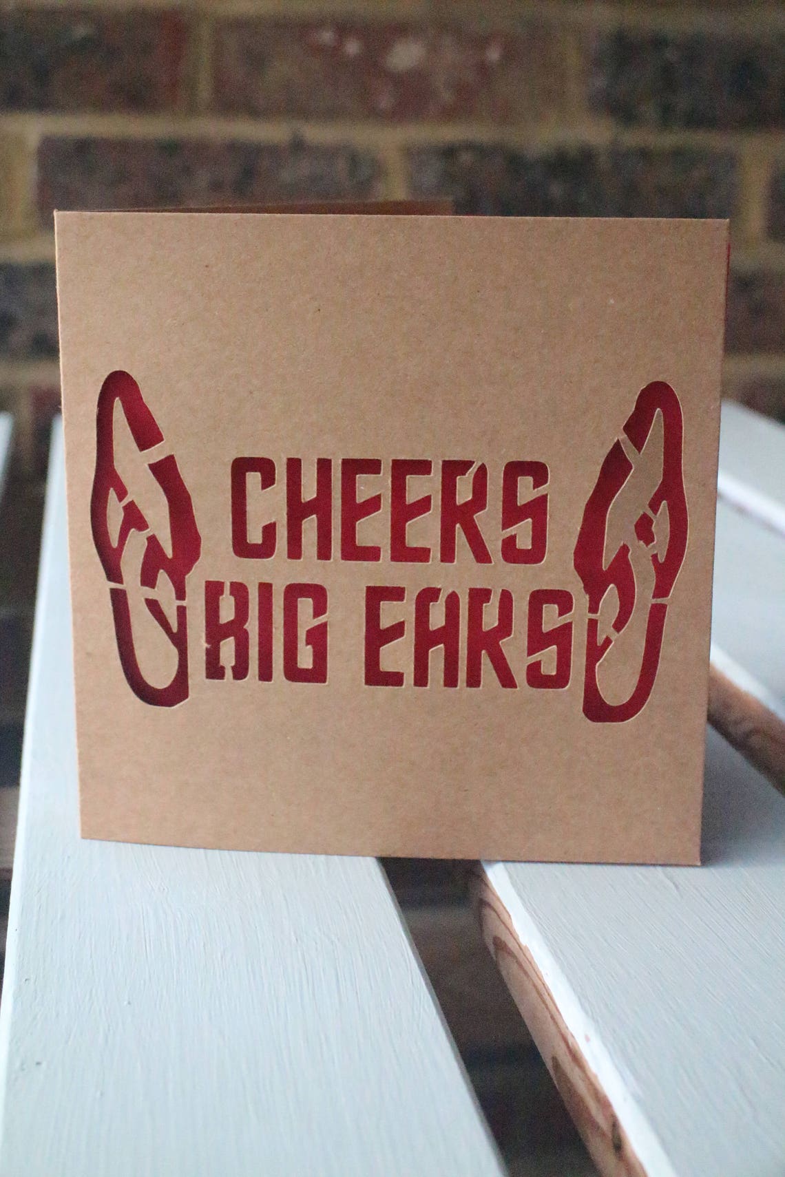 Cheers Big Ears Card. Etsy