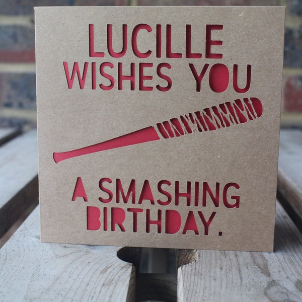 Lucille wishes you a smashing birthday/Christmas.