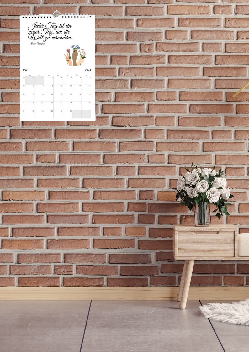 Calendar 2024 for Strong Women Wall Calendar Feminism Empowerment Self