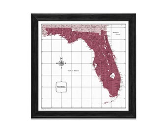 Ohio Map Poster Burgundy Color Splash