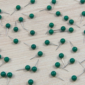 Round Wooden Push Pins, Sphere Wood Pins, Wood Pushpins, Bulk Pricing,  Simple and Elegant Push Pin Location Markers 