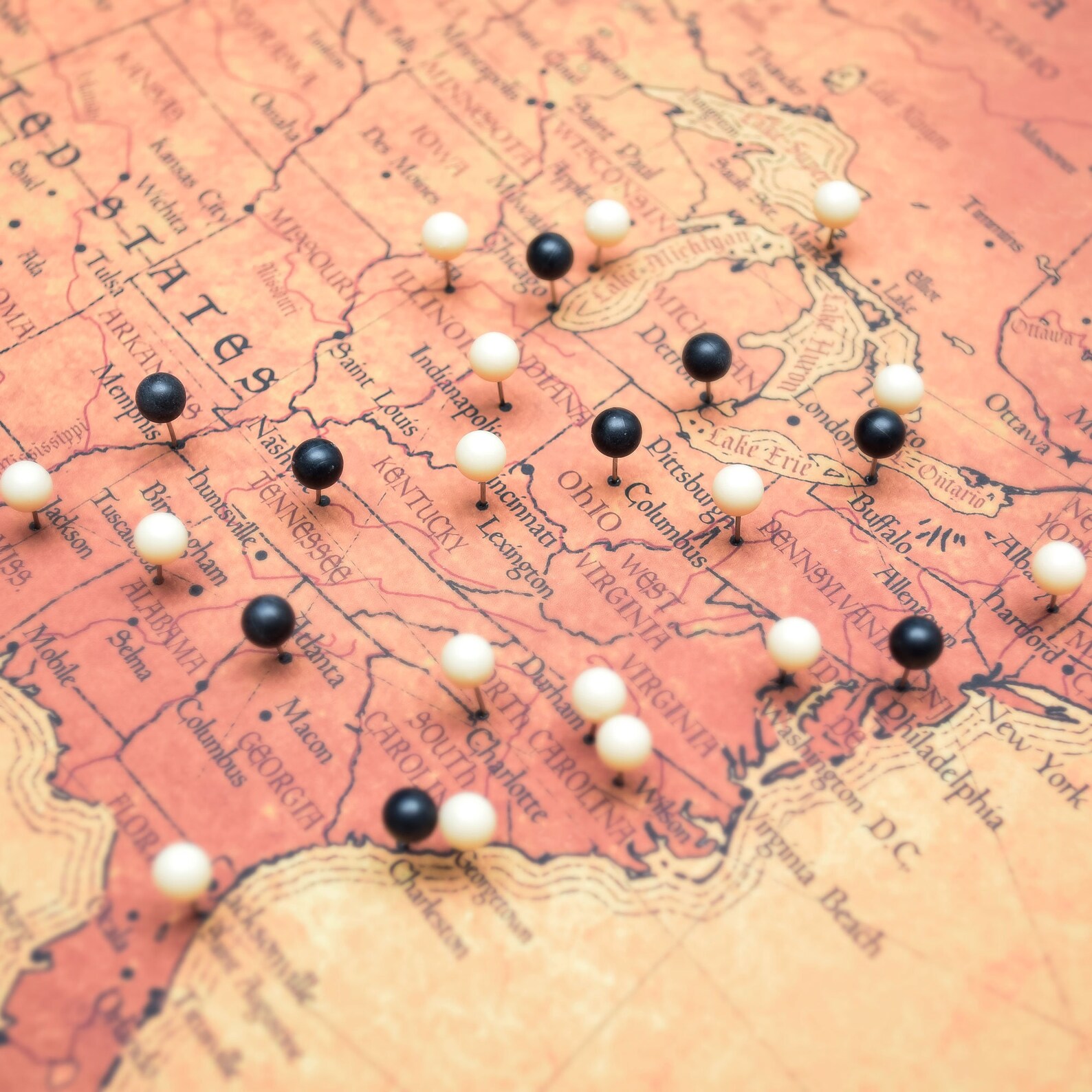 North America Travel Push Pin State - Il 1588xN.1952121060 Khi1