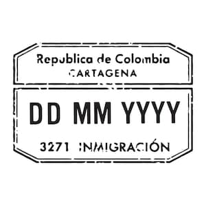 Colombia - Passport Stamp Decal