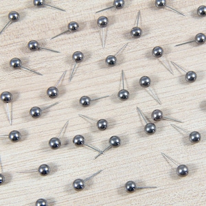 Pins Landkarte: Chrom-Schwarz - Metallic Finish