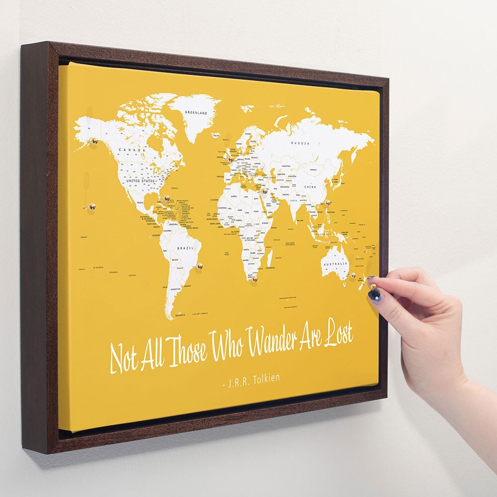 Decorative Wood Frame for 10x10 Custom Canvas Print freeshipping -  Conquest Maps LLC