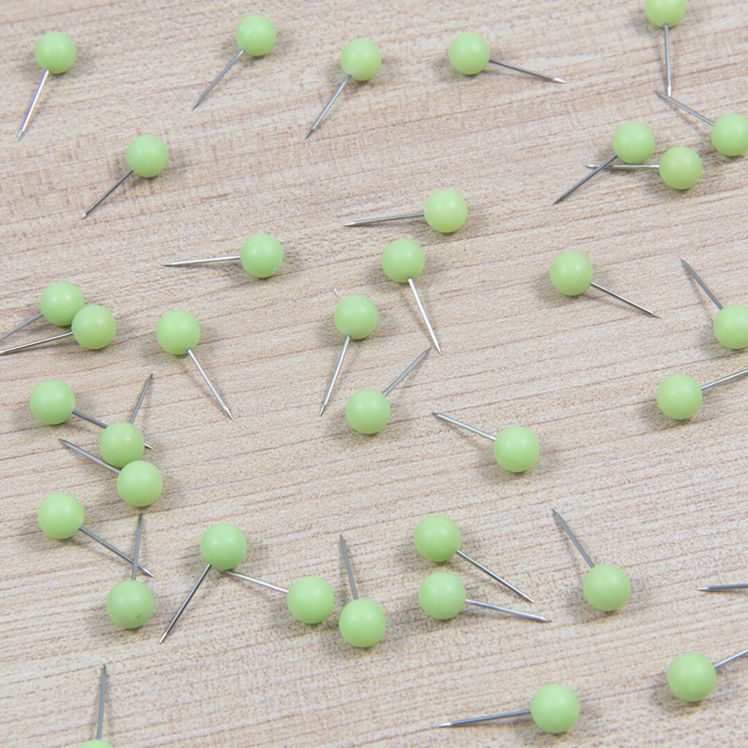 Map Push Pins Spring Green Matte Finish Etsy