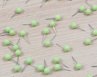 Map Push Pins: Spring Green - Matte Finish