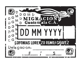 Guatemala - Passport Stamp Decal