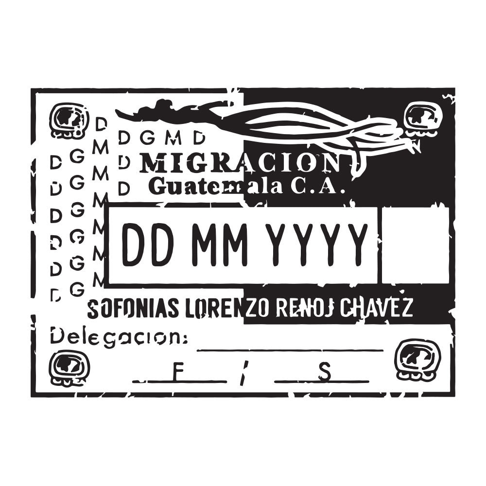 Guatemala - Passport Stamp Decal