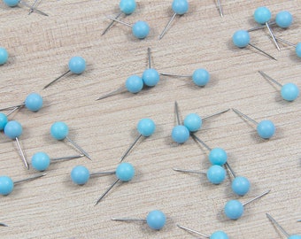 Map Push Pins: Sky Blue - Matte Finish