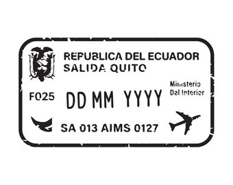 Ecuador - Passport Stamp Decal