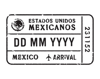 Mexico - Passport Stamp Decal