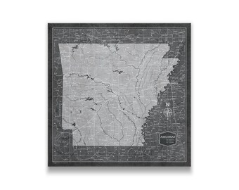 Searcy Map Print, Searcy Map Poster Wall Art, Ar City Map, Arkansas ...