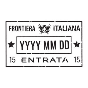 Italy - Passport Stamp Decal