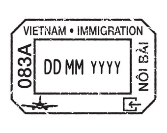 Vietnam - Passport Stamp Decal