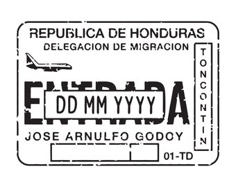 Honduras - Passport Stamp Decal