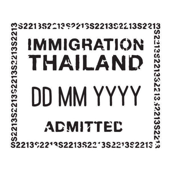 Thailand - Passport Stamp Decal